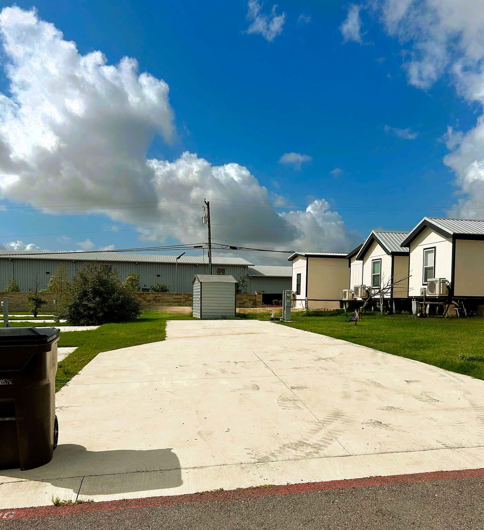 Well-kept RV site with hookups