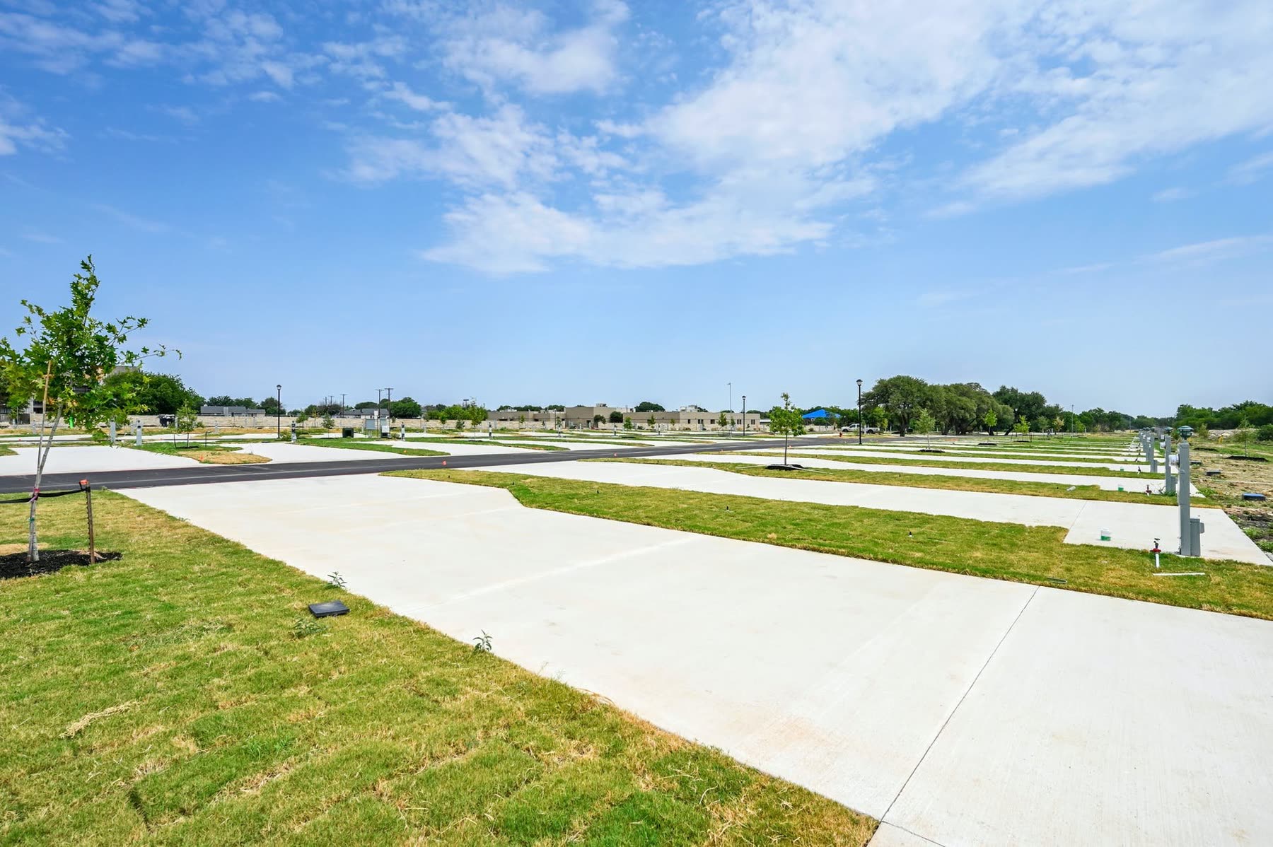 Concrete pads at Blessing Community